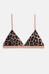 BASERANGE Mississippi Bra Narrow Collection Bamboo Fiber Bamboo Cotton Soft Underwear France BAS-BRMI-BLP-SP24-BAOWEN Leopard Print